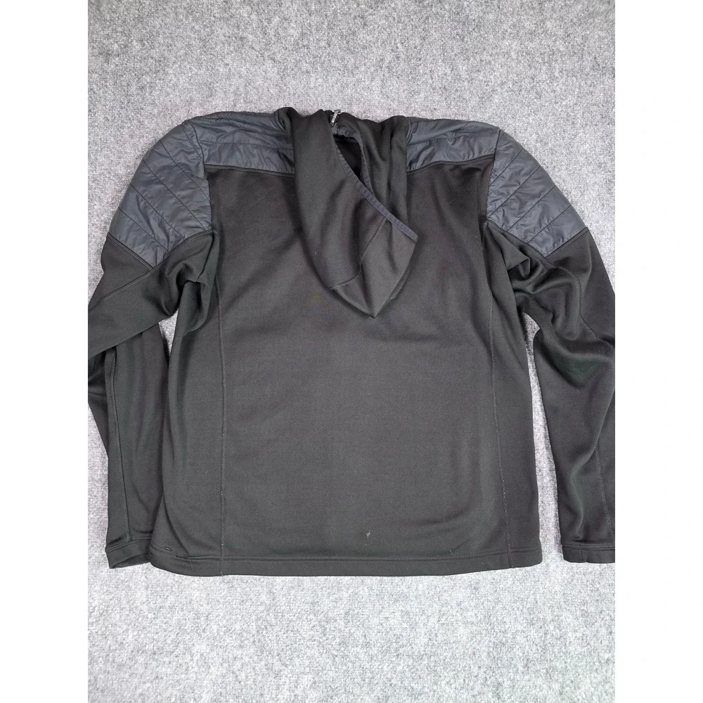 Mountain Hardwear Hybrid Jacket Mens L Black Insulated Softshell Hooded